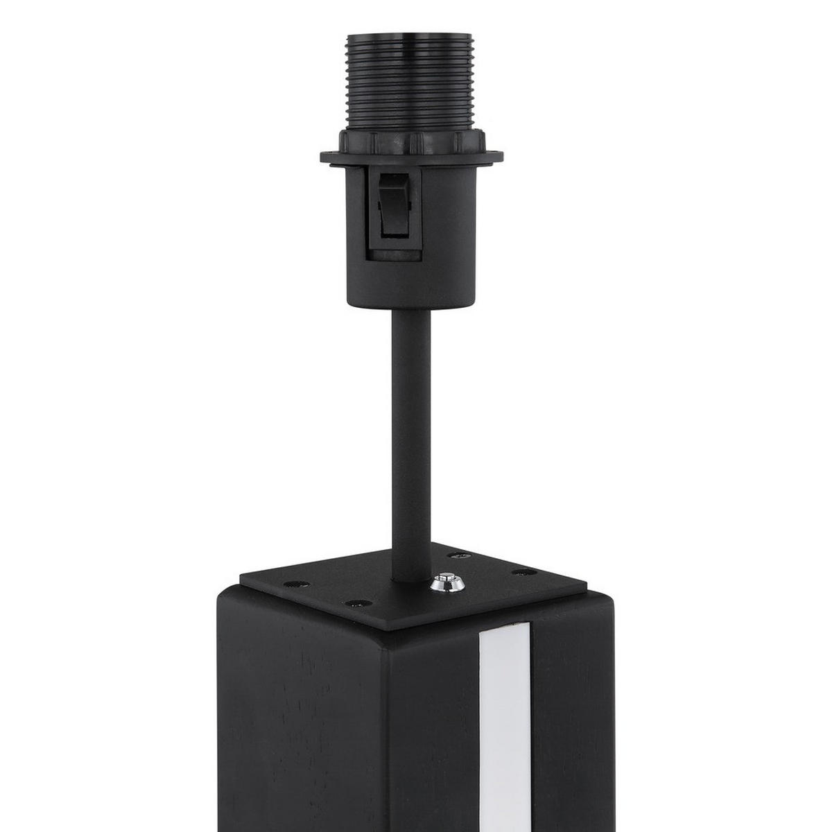 LED STEHLEUCHTE FOREST MDF Holzoptik dunkel, dimmbar - Schwarz, Metall (40/27/150cm) - Nowa