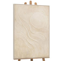 GEMÄLDE Sandige Sonne Schattenfugenrahmen Beige 140x100 cm - Beige, Holz (140/100cm) - YS-art gallery