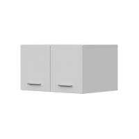 HÄNGESCHRANK FAUSKE SZK1-2D Weiß - Silberfarben/Weiß, Holzwerkstoff/Kunststoff (69/40/49cm) - Komodee