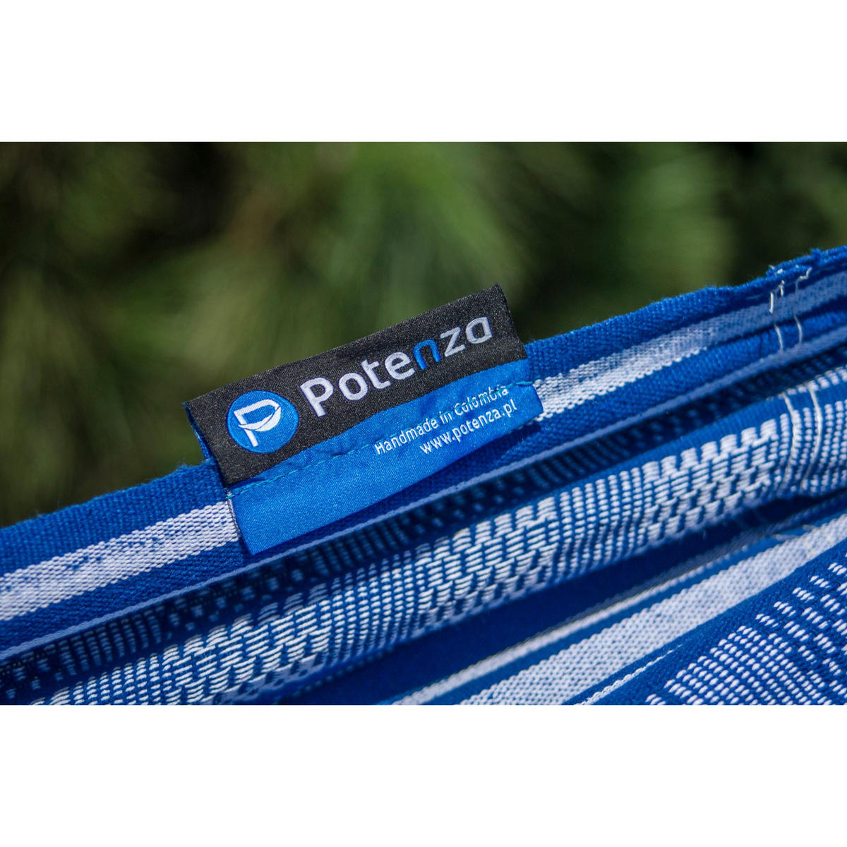 HÄNGEMATTE mit Verzinktem Gestell, 2 Personen, XXL, 200 kg, Metall, Pereira Blau, einfache Montage - Blau, Metall (370/130/120cm) - Potenza