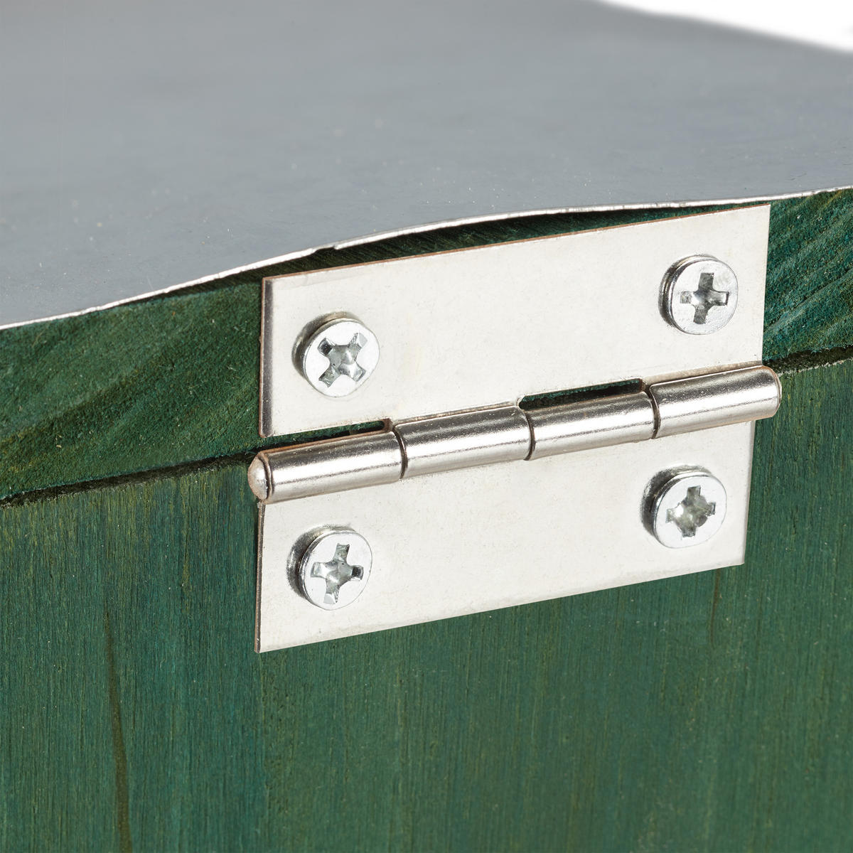 EICHHÖRNCHEN Futterhaus - Dunkelgrün, Holz/Kunststoff (12/18/25cm) - Relaxdays