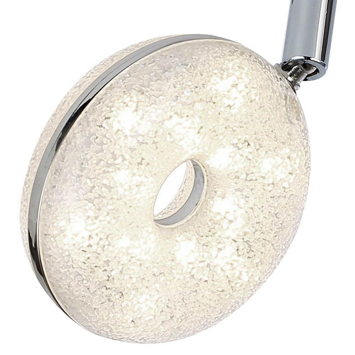 LED DECKENLEUCHTE Nickel-matt Silber - Silberfarben, Metall (27.7/28/19cm) - Globo Lighting