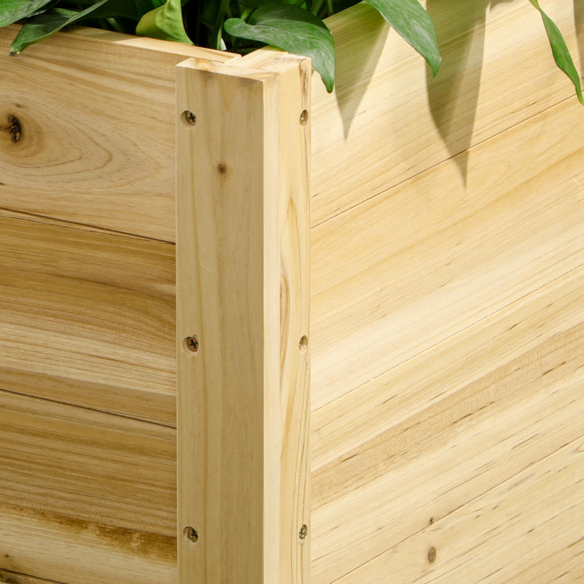HOCHBEET auf Rollen DE-12132 89/48/47 cm mit Ablaufloch Natur - Naturfarben, Holz (89/47/48cm) - ComfortXL