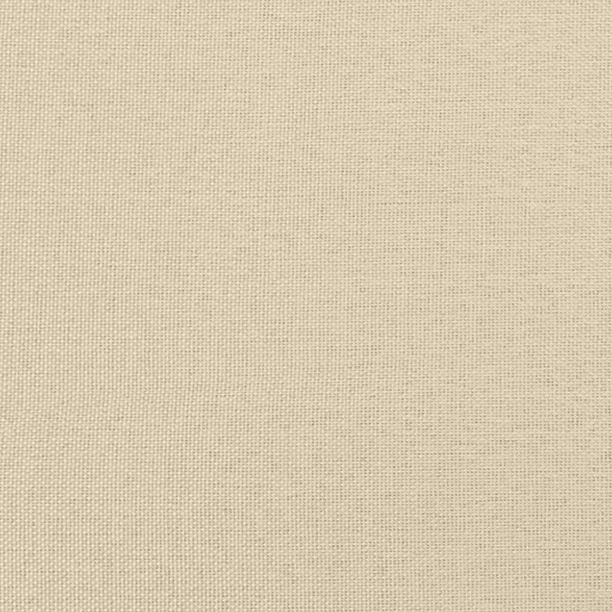 SOFAGARNITUR 3-TLG. Mit Kissen Creme Stoff - Schwarz, Textil (77/80/78cm) - vidaXL