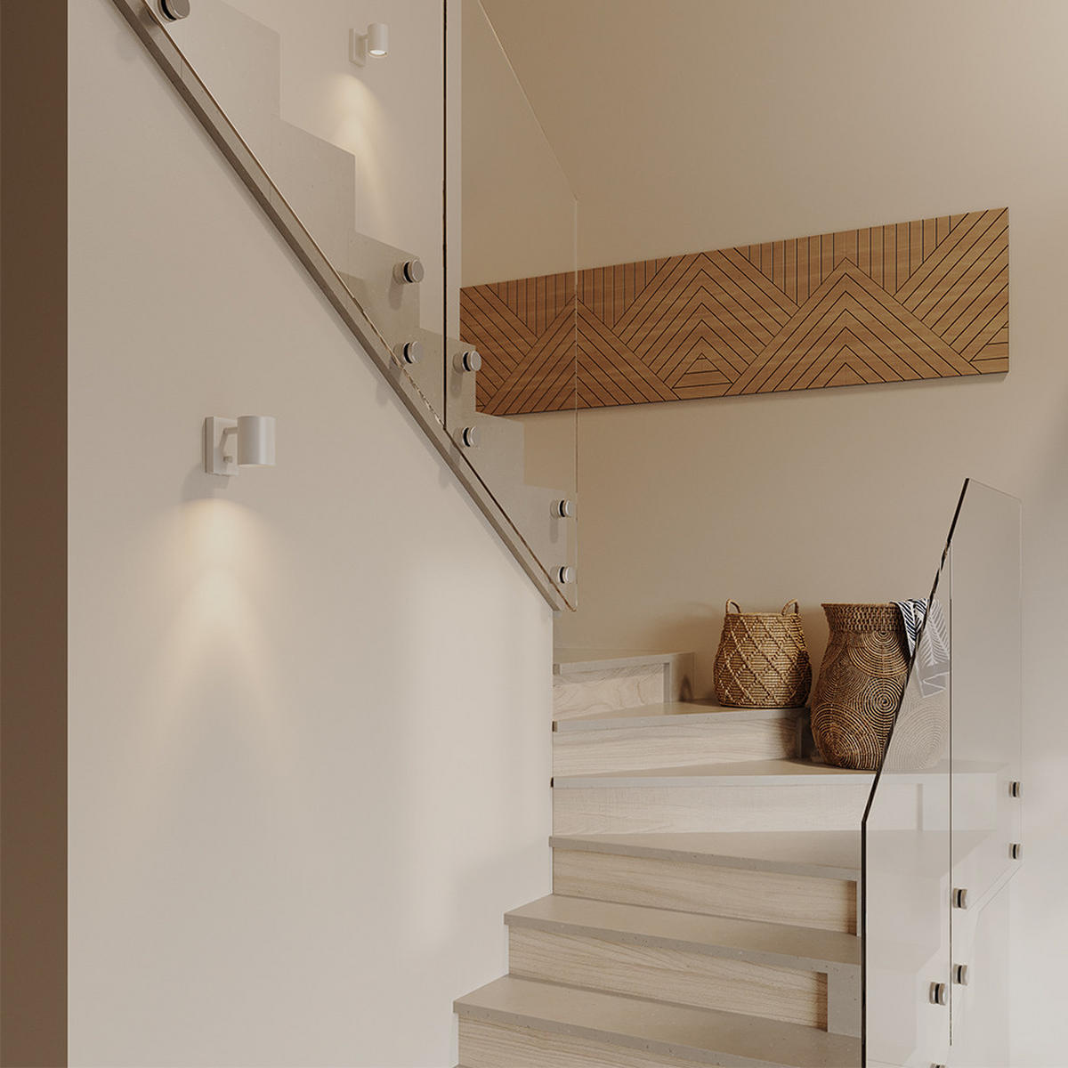 WANDPANEEL Eiche 4 Stück, Links + Rechts - Eichefarben, Holzwerkstoff (52/52/0.8cm) - Vicco