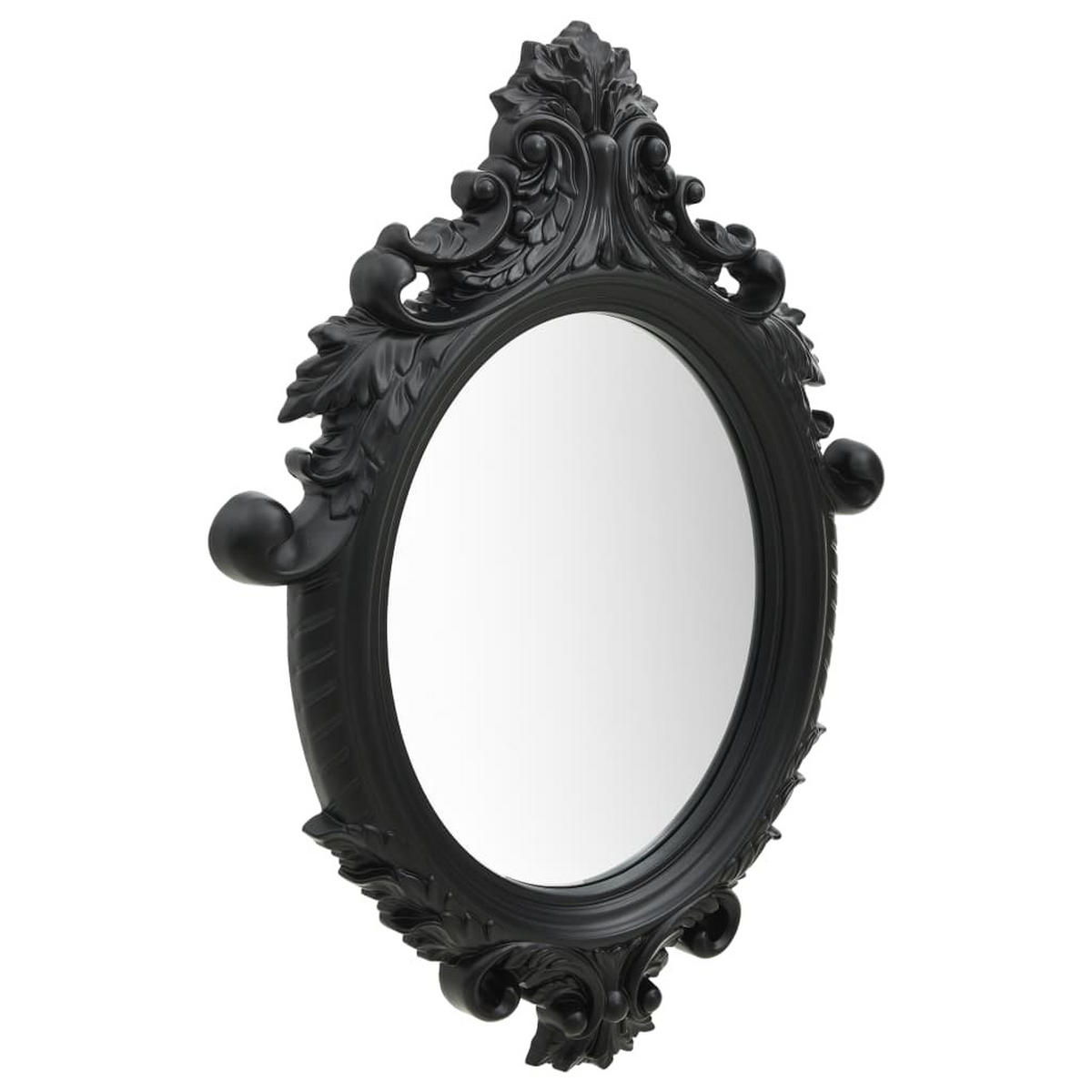 WANDSPIEGEL im Schloss-Stil 56x76 cm Schwarz - Schwarz, Glas (56/76/1cm) - furnicato
