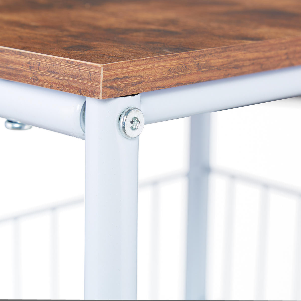 SERVIERWAGEN Industrial - Multicolor, Holzwerkstoff/Metall (37/84/83cm) - Relaxdays