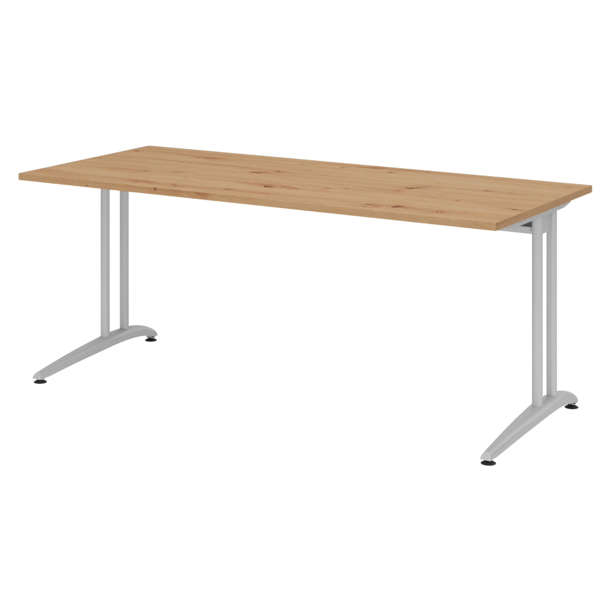 SCHREIBTISCH Serie-B 80/180/72 cm in Nussbaumfarben - Nussbaumfarben, Holzwerkstoff (80/180/72cm) - bümö