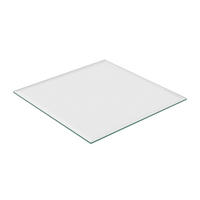GLASPLATTE - Transparent, Glas (80/0.8/80cm) - Relaxdays