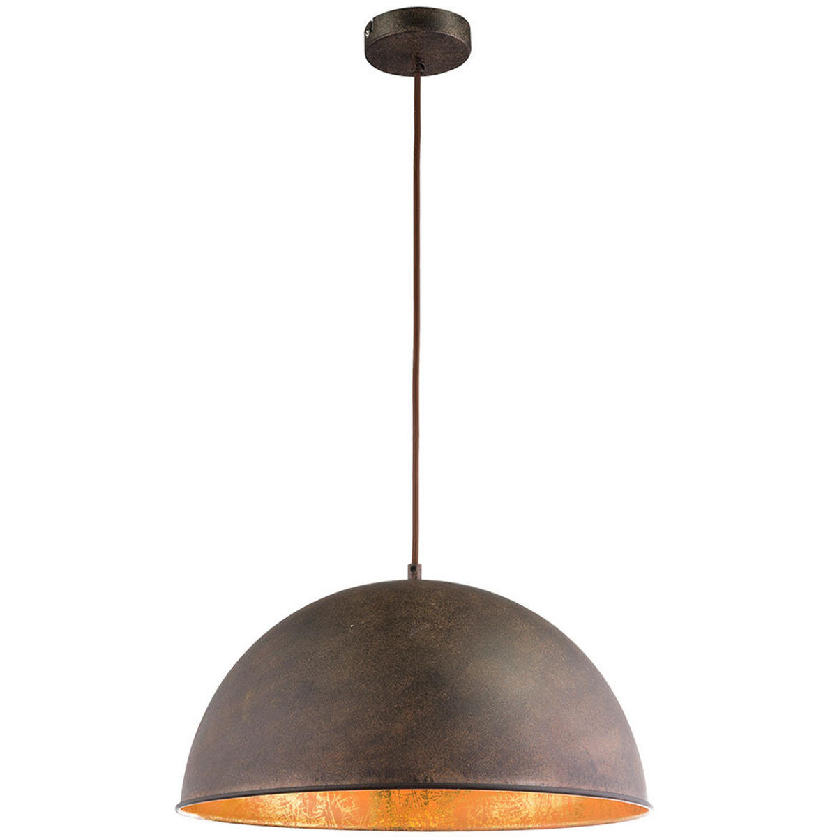 LED HÄNGELEUCHTE Metall Rostfarben Braun - Braun, Metall (41/41/120cm) - Globo Lighting