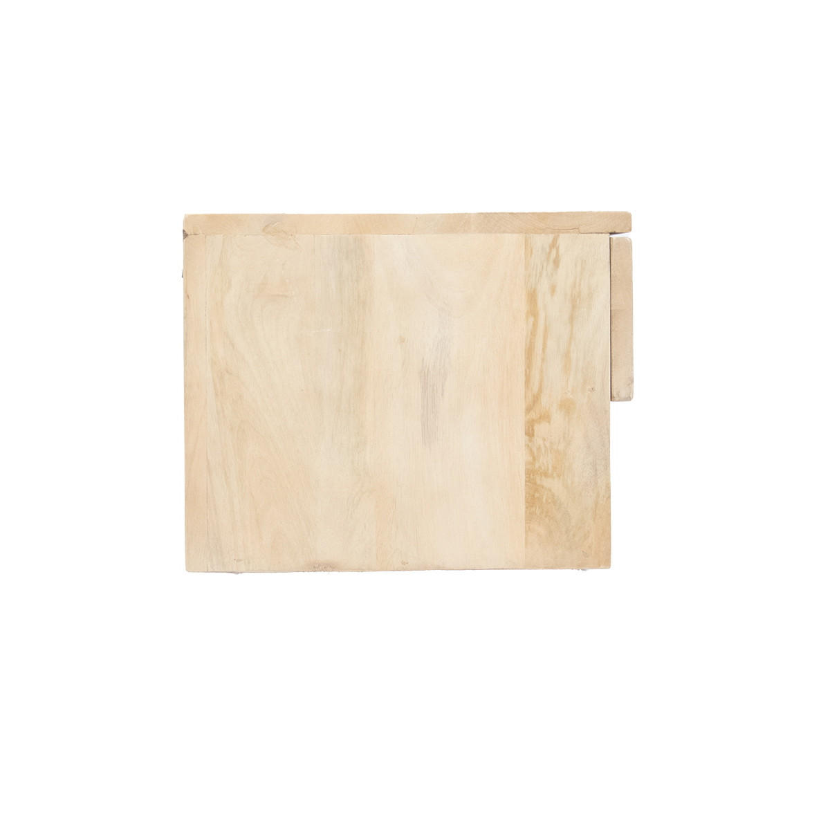 NACHTTISCH mit 1 Schubladen rechteckig aus Mangoholz 45x30x25cm, natürlich - Braun, Holz (45/25/30cm) - Giga Meubel