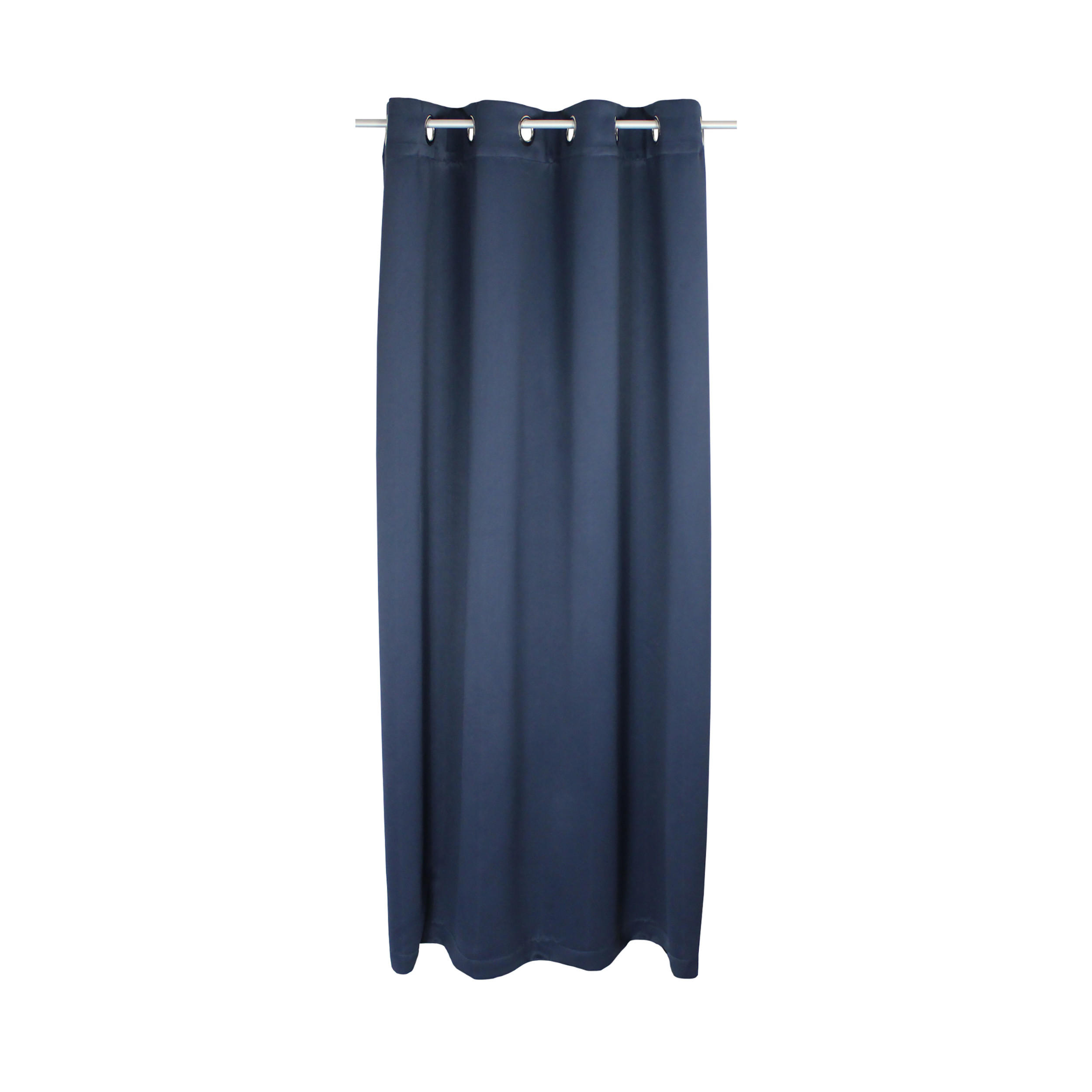 VERDUNKELUNGSVORHANG Ösen 140/175 cm Navy Blau - Dunkelblau, Textil (140/175cm) - TiborTex
