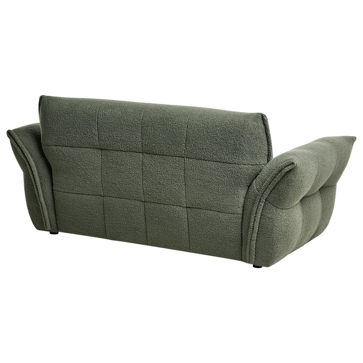 POHOVKA 2-místná Bouclé Zelená Halba - zelená barva, textil (174/80/85cm) - Beliani