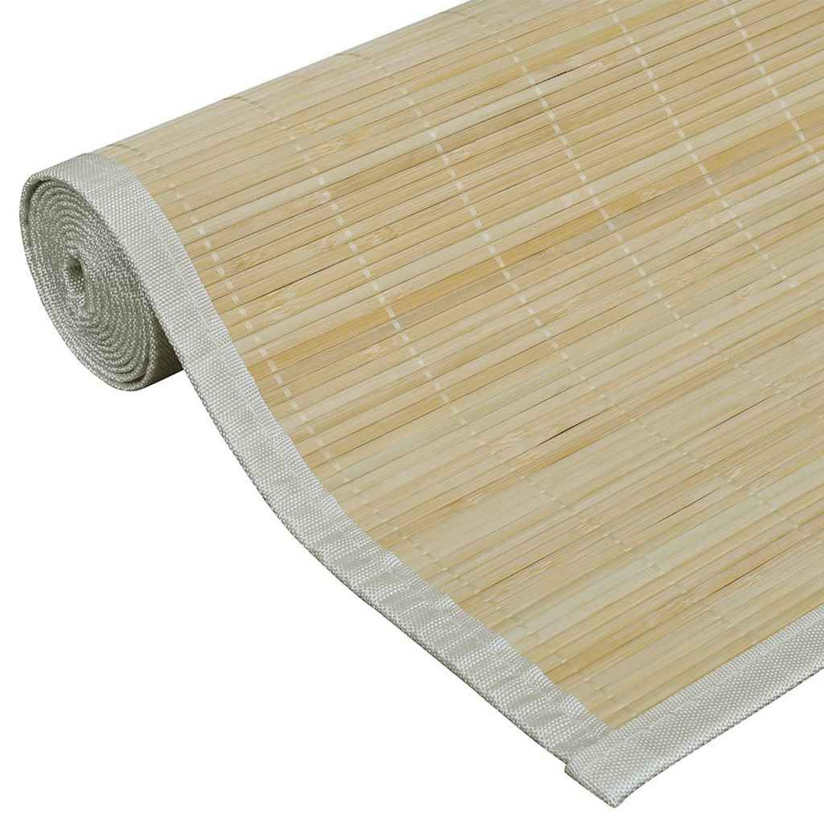 TEPPICH Bambus Natur Rechteckig 150/200 Cm - Beige, Holz (150/200cm) - vidaXL