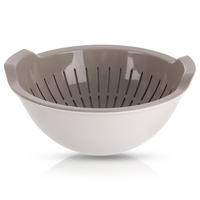 KÜCHENSIEB ELA Beige Weiß 3 l - Beige, Kunststoff (25cm) - Orion 