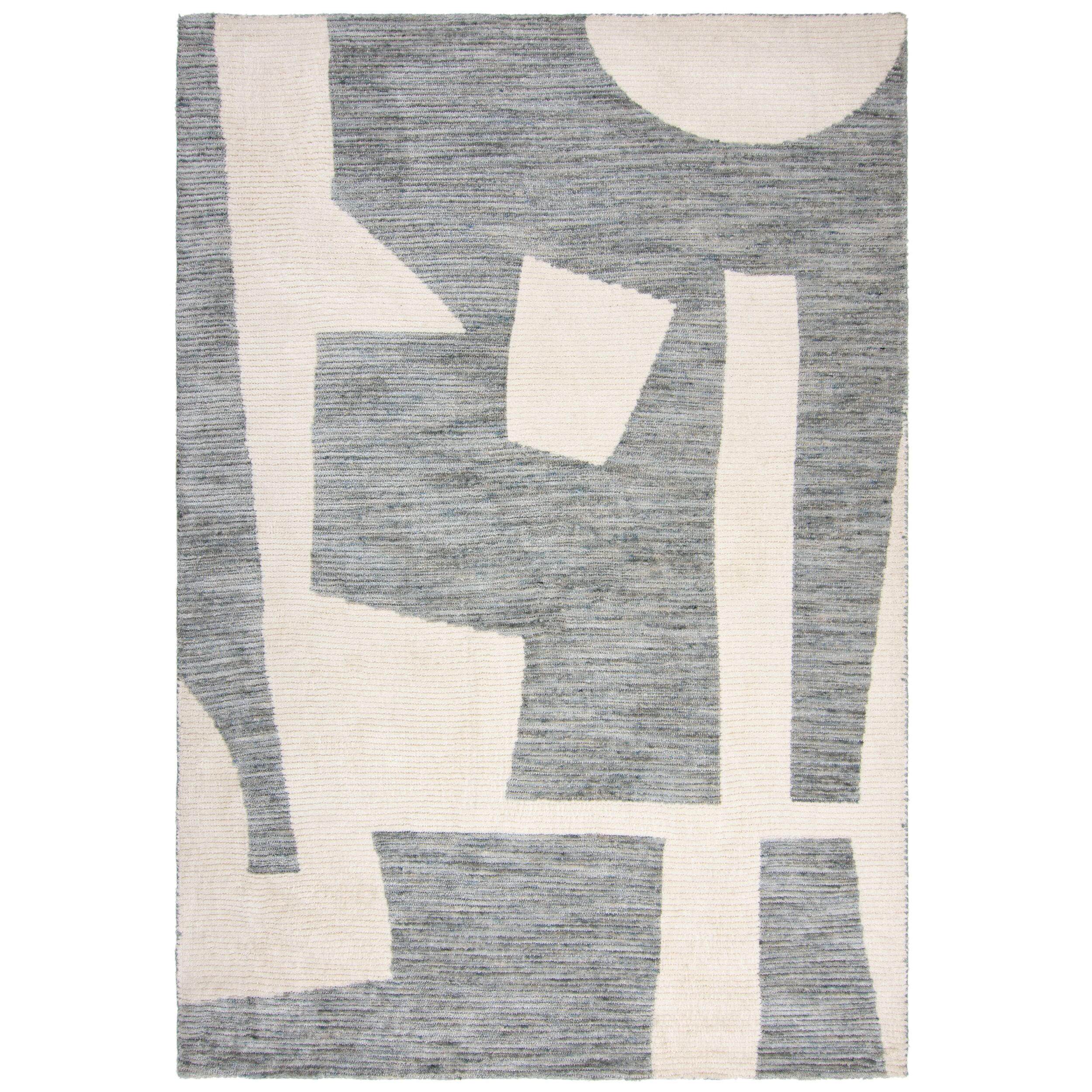 TEPPICH Kurzflor Collage Muster, Abstrakt, Wohnzimmer Grau-Beige Rechteckig 200x300 - Grau, Textil (200/300cm) - KADIMA DESIGN