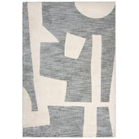 TEPPICH Kurzflor Collage Muster, Abstrakt, Wohnzimmer Grau-Beige Rechteckig 200x300 - Grau, Textil (200/300cm) - KADIMA DESIGN