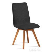 ESSZIMMERSTUHL (4er-Set) Dilga 47x92x60 Schwarz/Anthrazit - Eichefarben/Anthrazit, Kunststoff (60/92/47cm) - 58aufmkessel