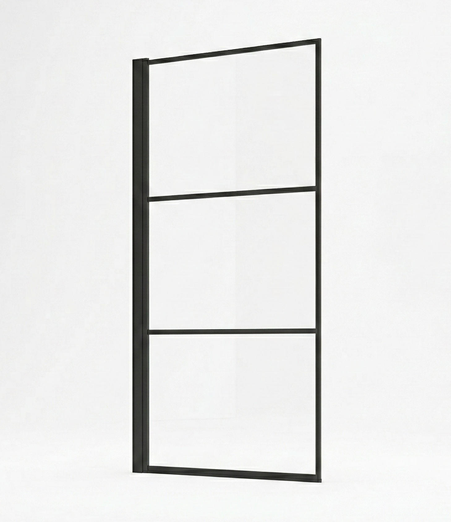 BADEWANNE Berkan 1 Teil cm Schwarz - 60 x 140 cm - Schwarz, Glas (60/140cm) - Badplaats