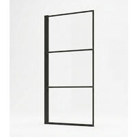 BADEWANNE Berkan 1 Teil cm Schwarz - 60 x 140 cm - Schwarz, Glas (60/140cm) - Badplaats