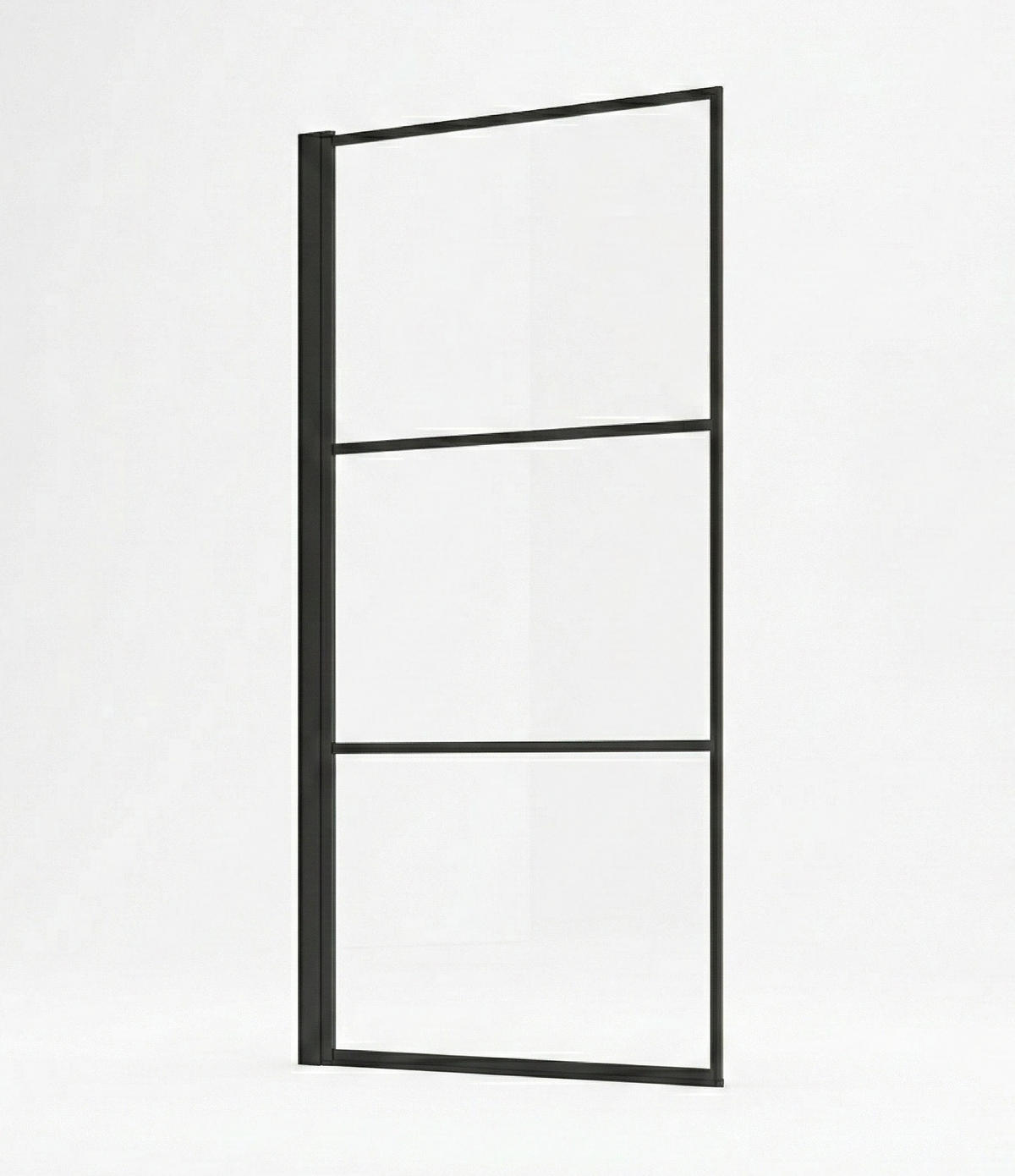 BADEWANNE Berkan 1 Teil cm Schwarz - 60 x 140 cm - Schwarz, Glas (60/140cm) - Badplaats