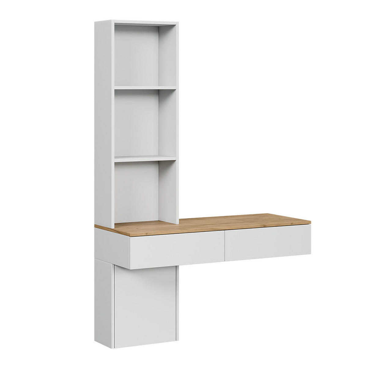 TOALETNÍ STOLEK Melora Bílá/dub - bílá, kompozitní dřevo (100/155/40cm) - Vicco