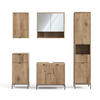 BADMÖBEL-SET Eliza Viking Oak 5 Teile - Eichefarben, Holzwerkstoff (70/63/45cm) - Vicco