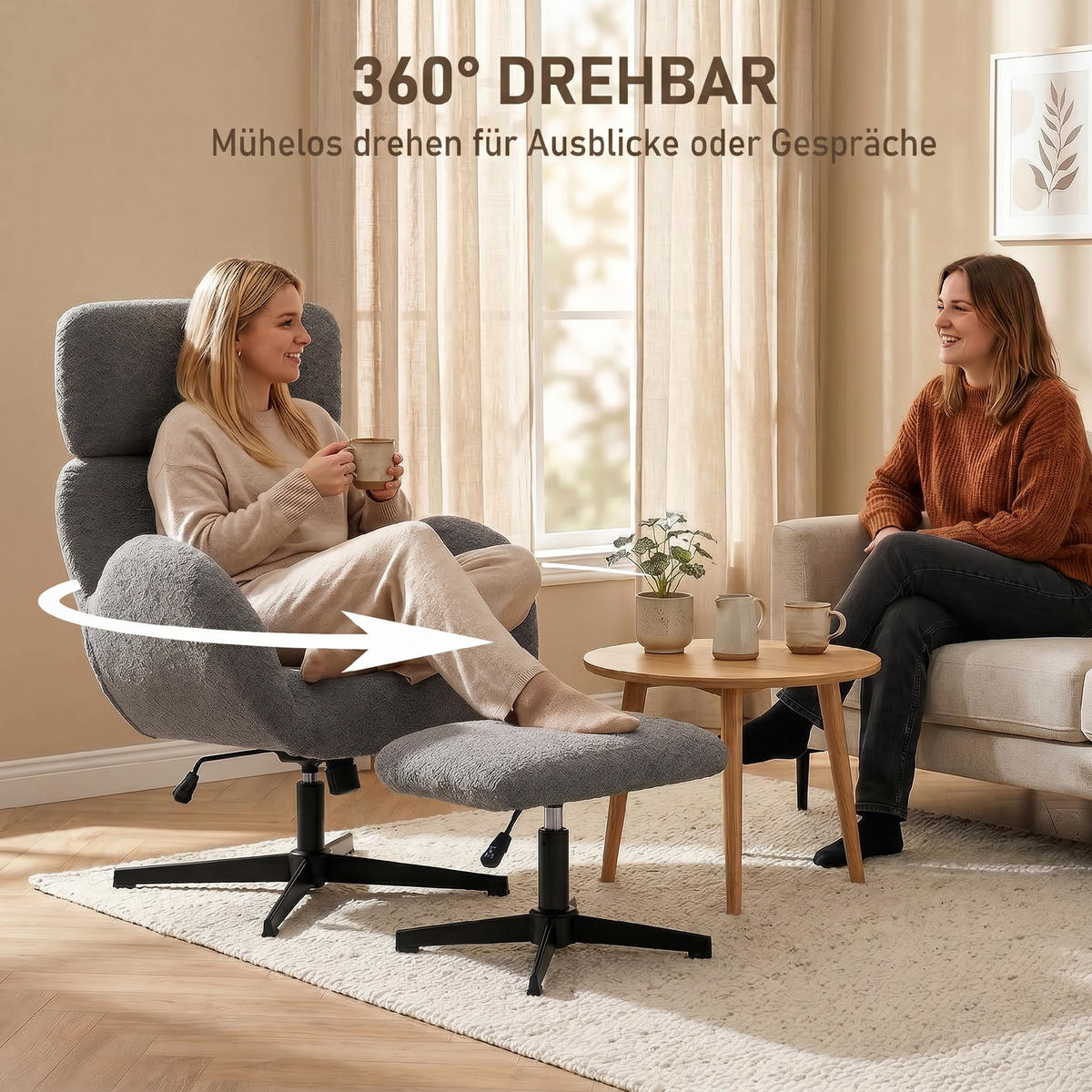 SESSEL Grau 71.0/70.0/108.0cm - Grau, Textil (70/108/71cm)
