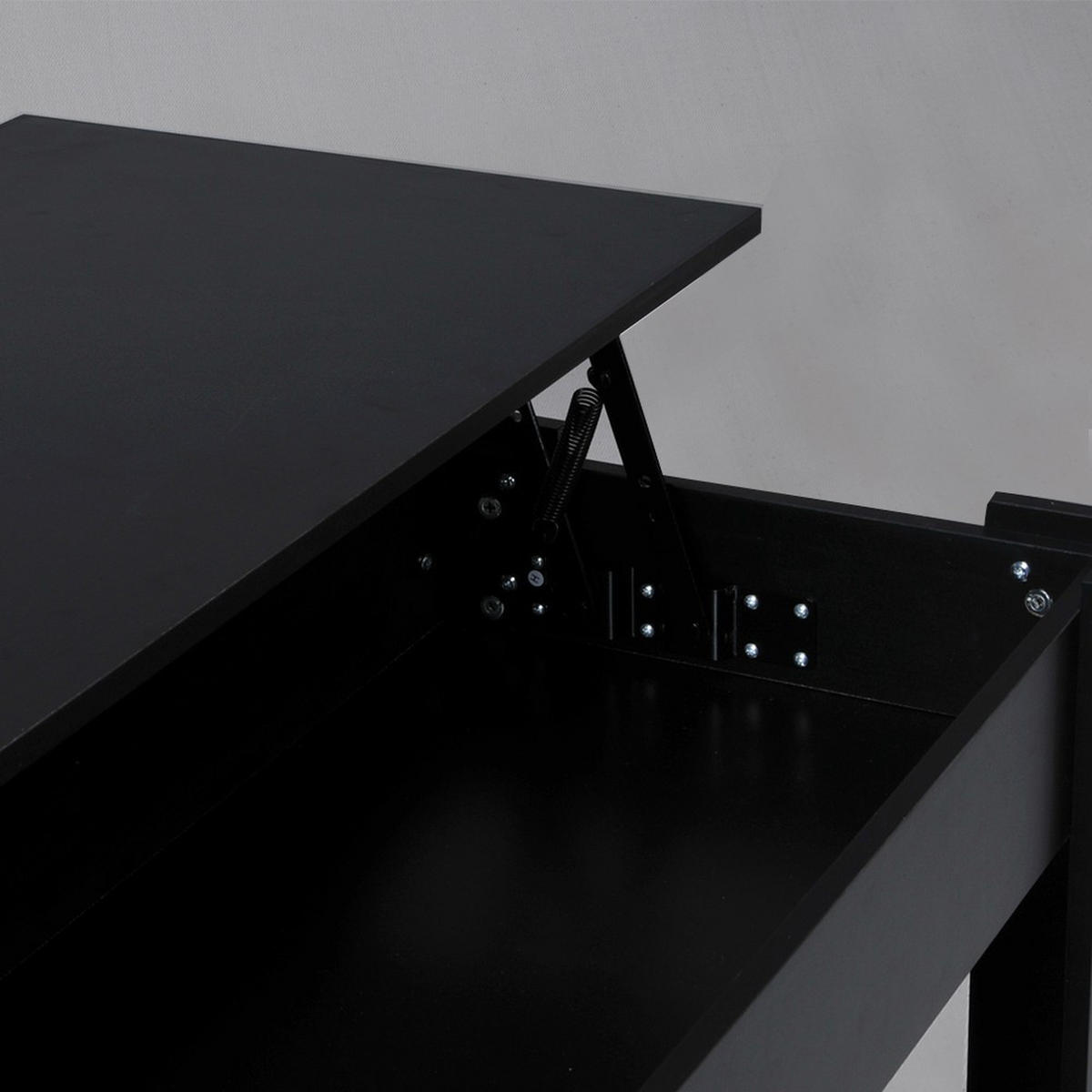 COUCHTISCH UTAH / 100x50cm - Schwarz - Schwarz, Holzwerkstoff (104/62/74cm) - Weber Industries