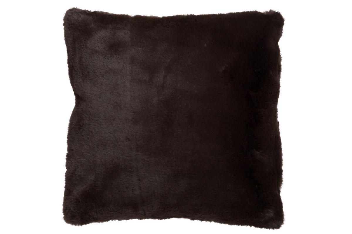 KISSEN CUTIE - Plüsch - Braun - Dunkelbraun, Textil (45/45cm) - J-Line