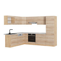 ECKKÜCHE R-Line, Sonoma/Goldkraft Eiche, 287 x 227 cm, AP Marmor - Honigeiche/Sonoma Eiche, Holzwerkstoff (287/206.8/60cm) - Vicco