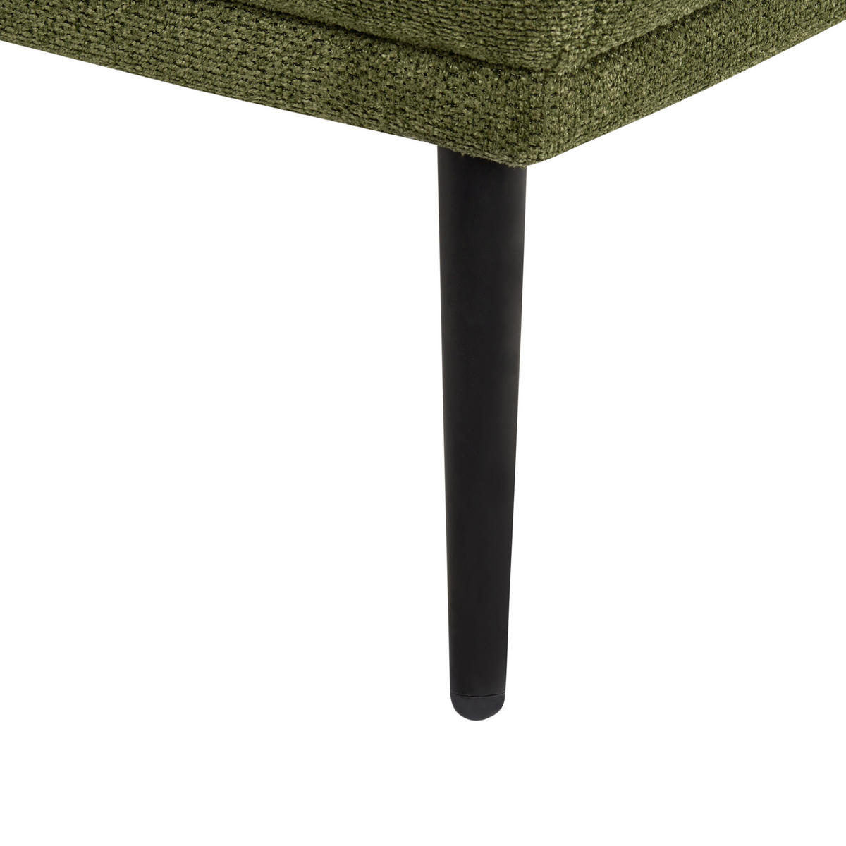 ČALOUNĚNÉ LEHÁTKO CHAISE LONGUE Zelené Artheze - černá/tmavě zelená, textil (148/70/64cm) - Beliani