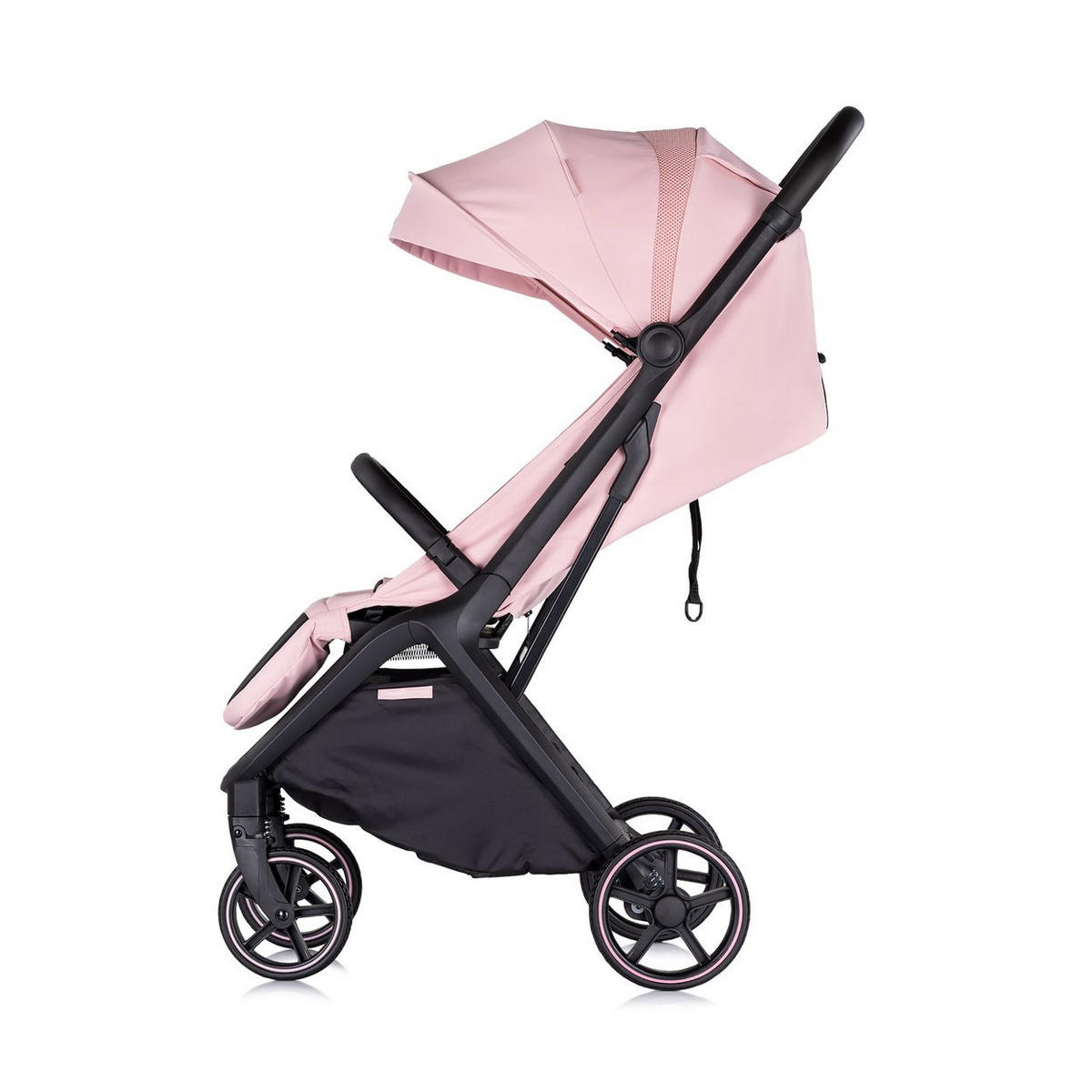 KINDERWAGEN Diamond rosa Aluminium, PU-Räder, 5-Punkt-Gurt, Sicherheitsgurt, Hinterradbremse - Rosa, Metall (76/50/109cm) - Chipolino