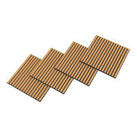 AKUSTICKÝ SET STĚNOVÝCH PANELŮ Vang 4 KS II - Sonoma dub, kompozitní dřevo/plast (60/60/2.1cm) - NEU.HOLZ