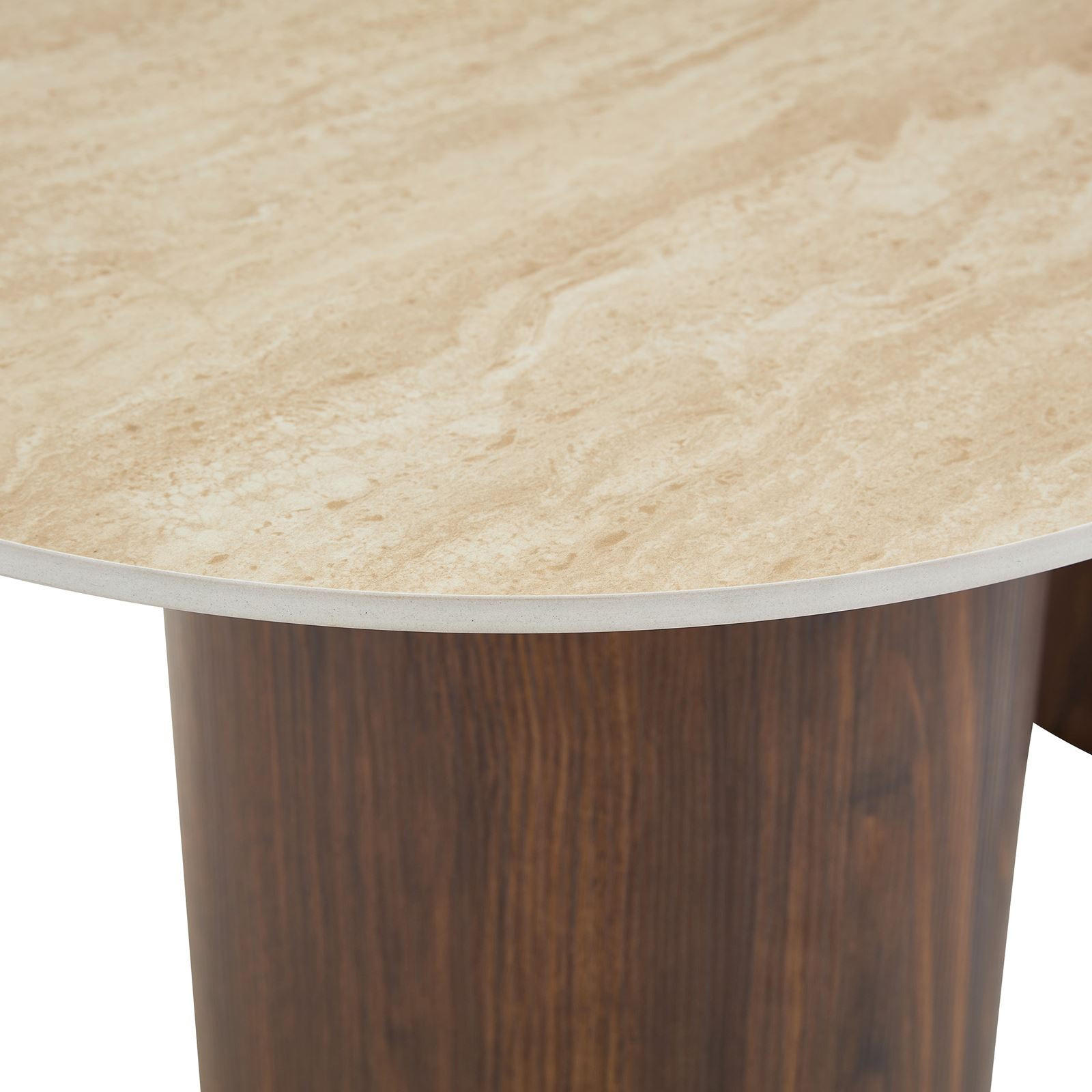 Idimex Couchtisch Beige, Nussbaum 120x45x60 cm