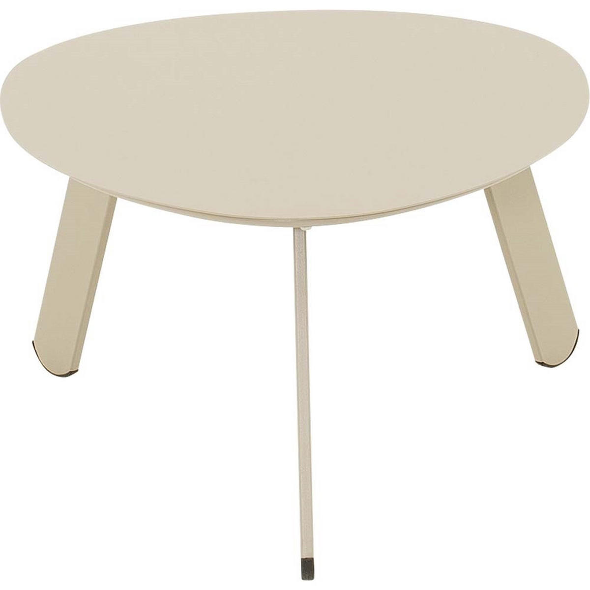 BEISTELLTISCH Tiki - Taupe - 55/46/28 cm - Taupe, Metall (55/46/28cm) - Lesli Living