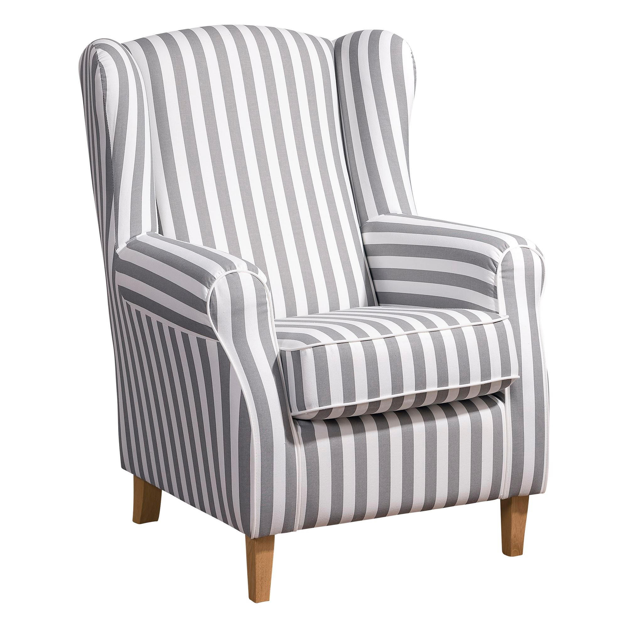 OHRENBACKENSESSEL Karlen Flachgewebe hellbraun - Hellbraun, Kunststoff (77/103/86cm) - 58aufmkessel