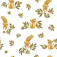 VLIESTAPETE Felidae Leopard 50 cm x 10 m, gelb/grün - Waldgrün/Gelb, Papier (50/1000cm) - Lilipinso