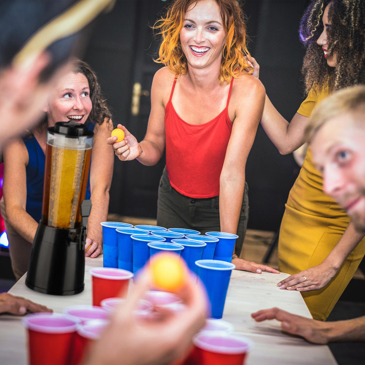 BIERSÄULE - Multicolor, Kunststoff (2.5L) - Relaxdays