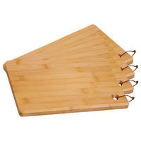 SCHNEIDEBRETTER mit Herzausschnitt, 4 Stück, Bambus - 32 x 21cm - Naturfarben, Holz (21/32cm) - Kesper