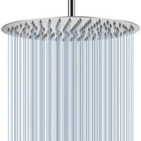 REGENBRAUSE 40.5 cm Edelstahl Chrom - Silberfarben, Metall (40.5/2/40.5cm)