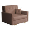 SCHLAFSOFA Viva Sonic I - Schwarz/Braun, Holz/Textil (103/85/100cm) - MIRJAN24