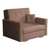 SCHLAFSOFA Viva Sonic I - Schwarz/Braun, Holz/Textil (103/85/100cm) - MIRJAN24