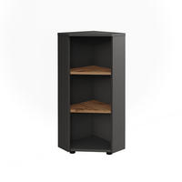 ECKMIDISCHRANK Irma Anthrazit/Artisan 33 x 81 cm 3 Ablagefächer - Anthrazit/Eiche Artisan, Holzwerkstoff (33/81/33cm) - Vicco