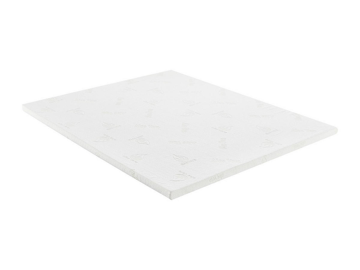 TOPPER - 2 Personen - stoff - weiß Laceto - Weiß, Textil (180/200cm) - Vente-Unique
