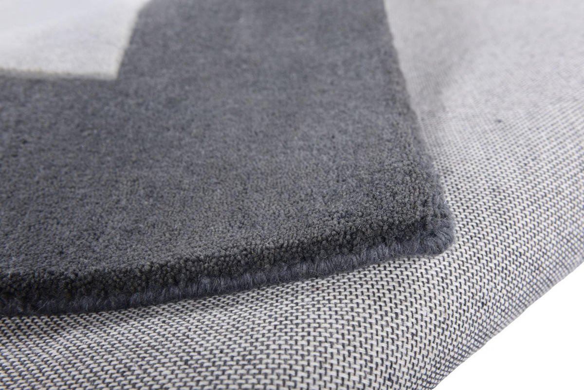 HANDTUFTTEPPICH Royal Ganges 160x230 cm - Silberfarben, Textil (160/230cm) - THEKO