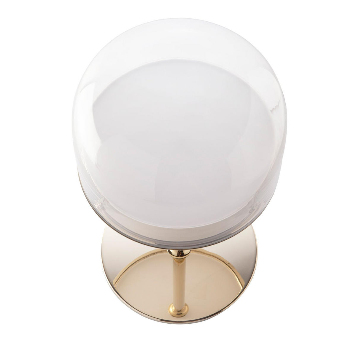 TISCHLEUCHTE Tischleuchte aus Stahl und transparentem Glas Ø24/42 cm - Transparent, Glas/Metall (24/24/42cm) - ANGEL CERDA