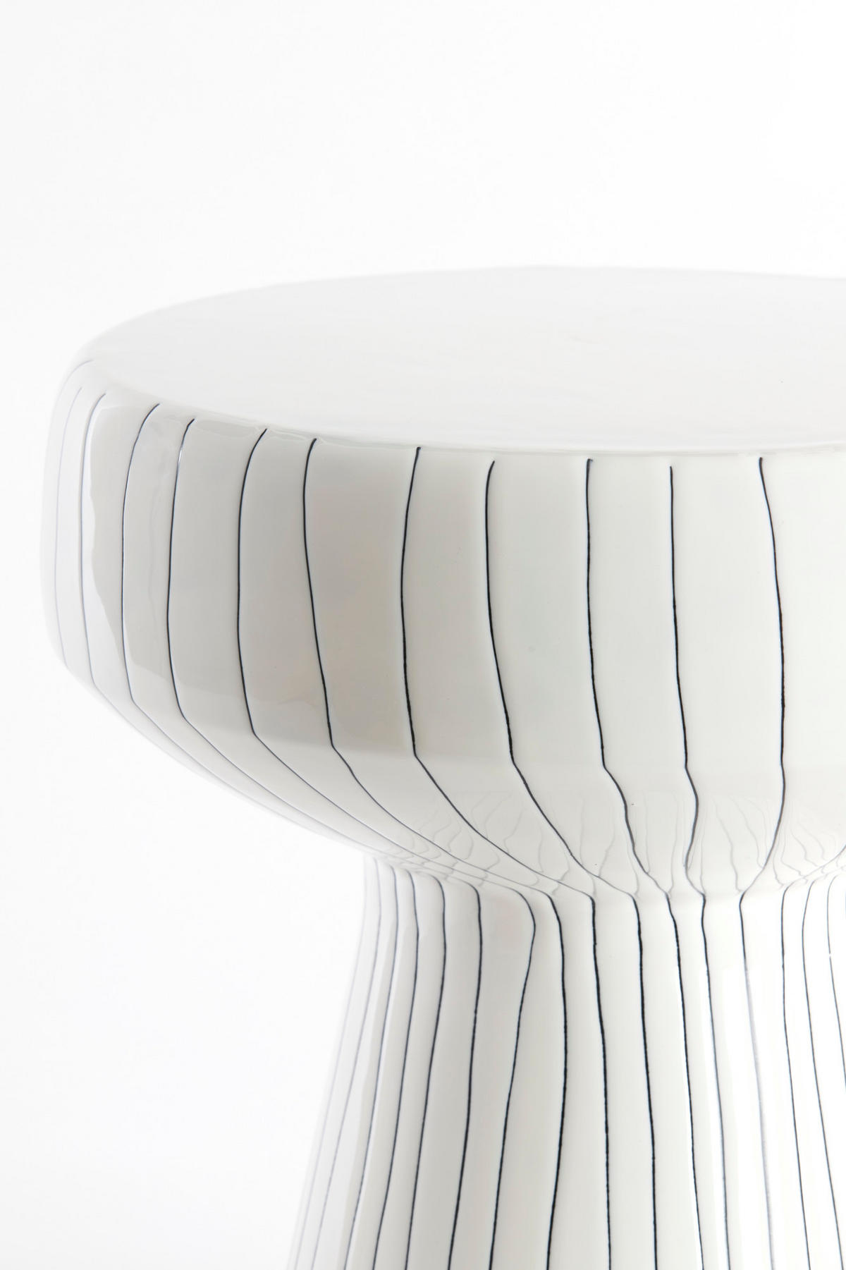 BEISTELLTISCH Dakwa Weiß Ø38/42 cm - Weiß, Metall (38/38/42cm) - Light & Living