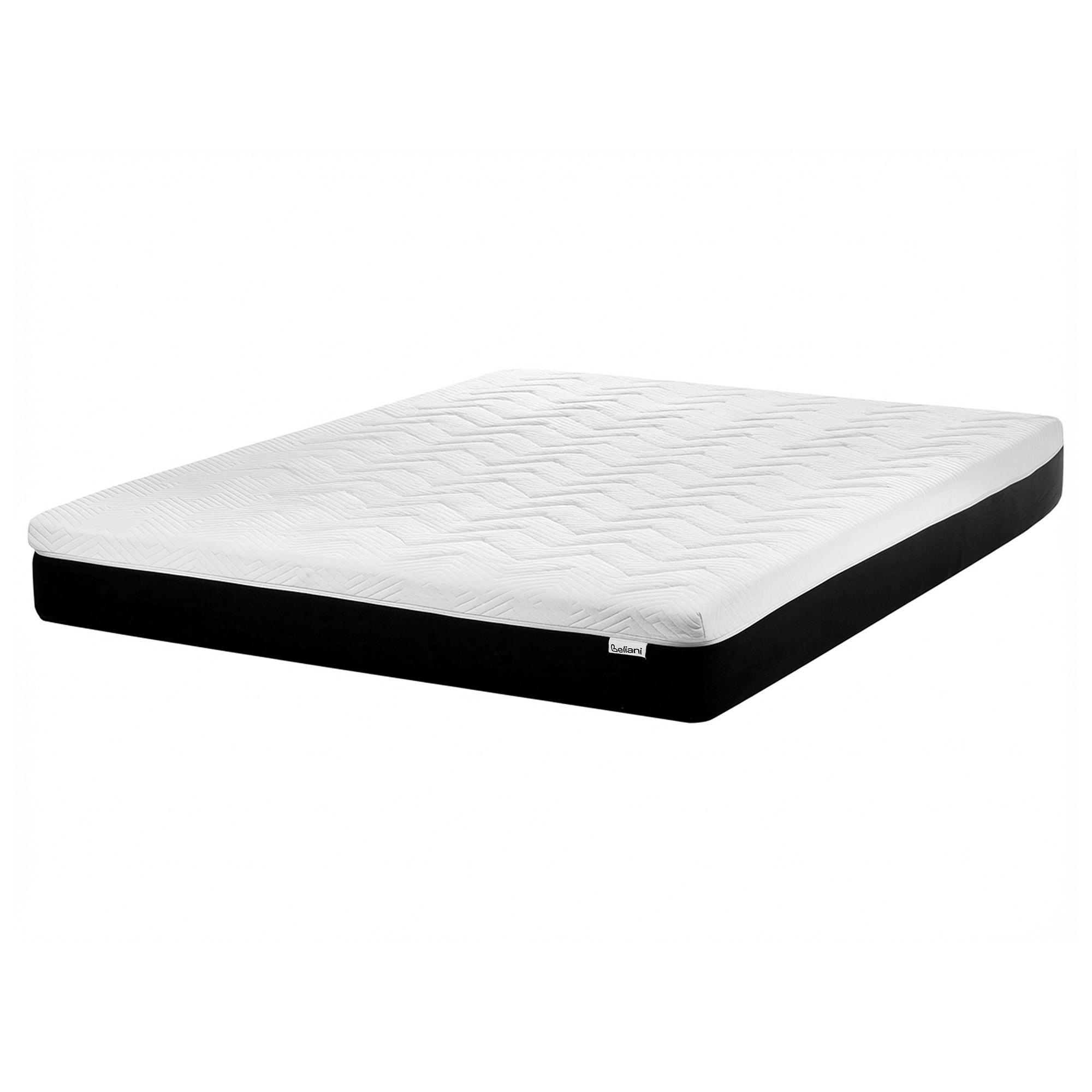 GEL-MEMORY-SCHAUMMATRATZE H2/3 Mittel 160/200 cm Spongy - Weiß, Textil (160/200cm) - Beliani