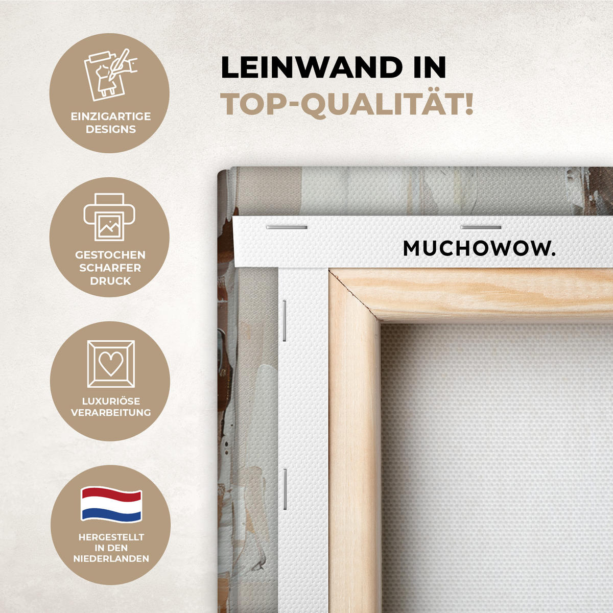 LEINWANDBILD Frau - Lackierung - Porträt - Modern Room Decor 30x40 cm - Altrosa, Textil (30/40cm) - MuchoWow